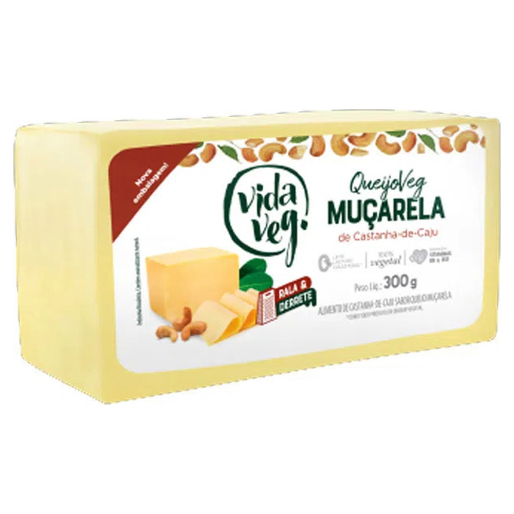 QUEIJO MUSSARELA DE CASTANHA VIDA VEG 300G