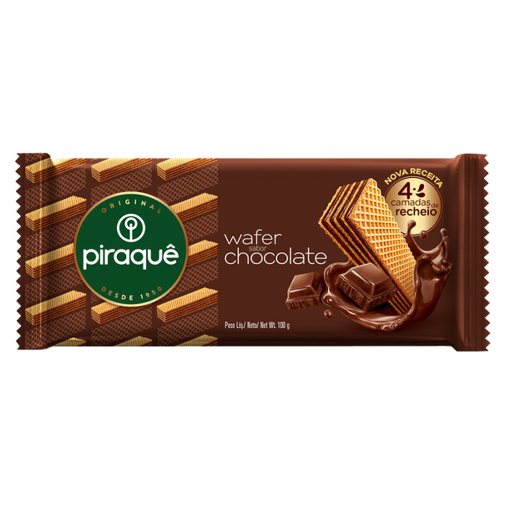 BISC PIRAQUE NEWAFER 100G CHOCOLATE