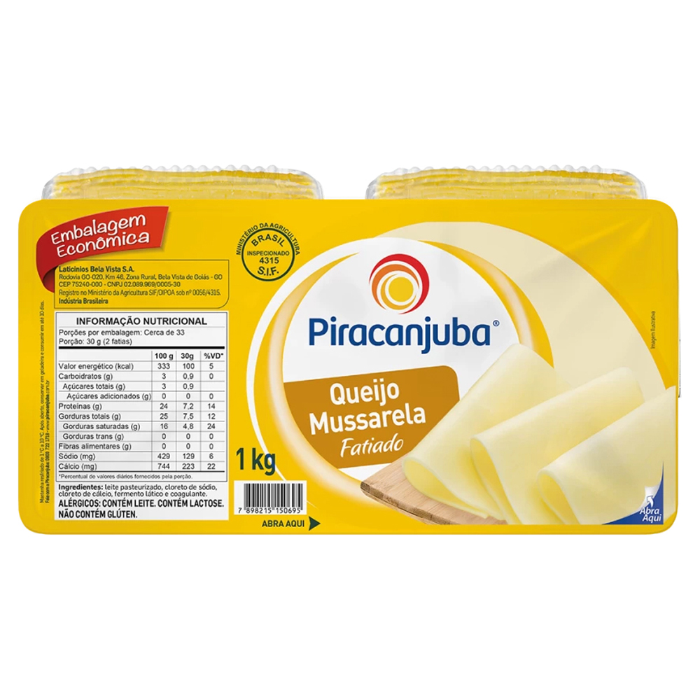 QUEIJO MUSSARELA PQ PIRACANJUBA