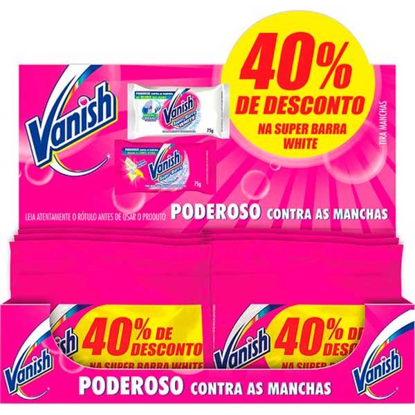 TIRA MANCHAS VANISH MULTI POWER WHITE EM BARRA 75G