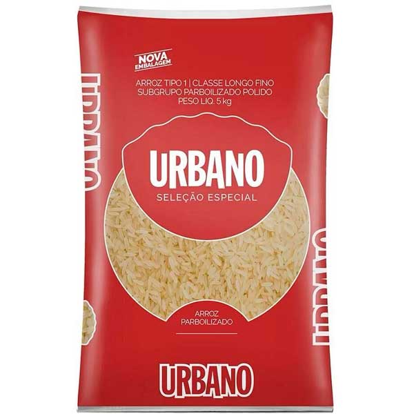 ARROZ PARBOILIZADO TIPO 1 URBANO SELEÇÃO ESPECIAL PACOTE 5KG