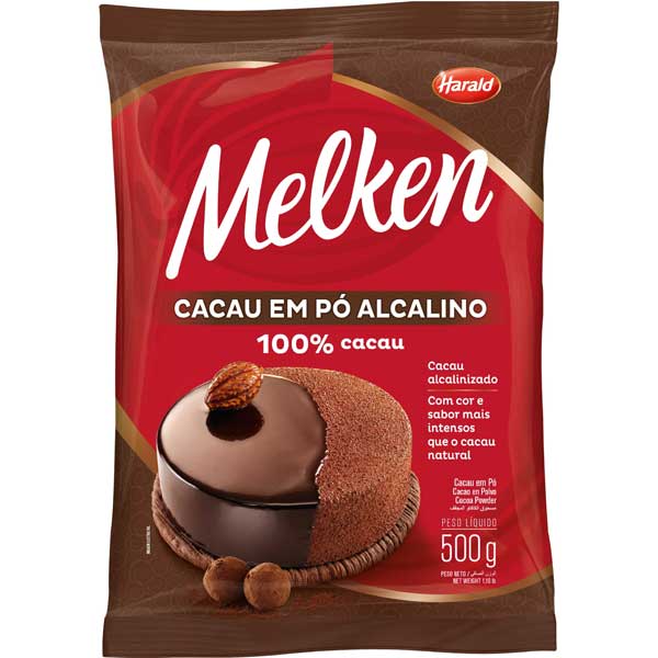 CHOC PO HARALD 100% CACAU ALCALINO 500G