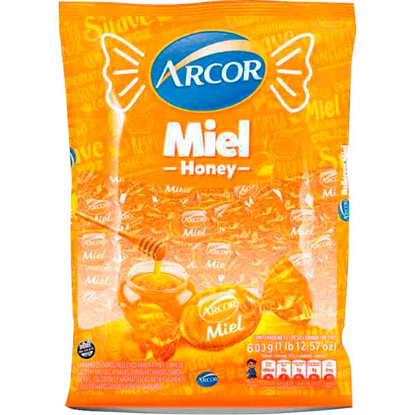 BALA ARCOR RECHEADA MEL 600G