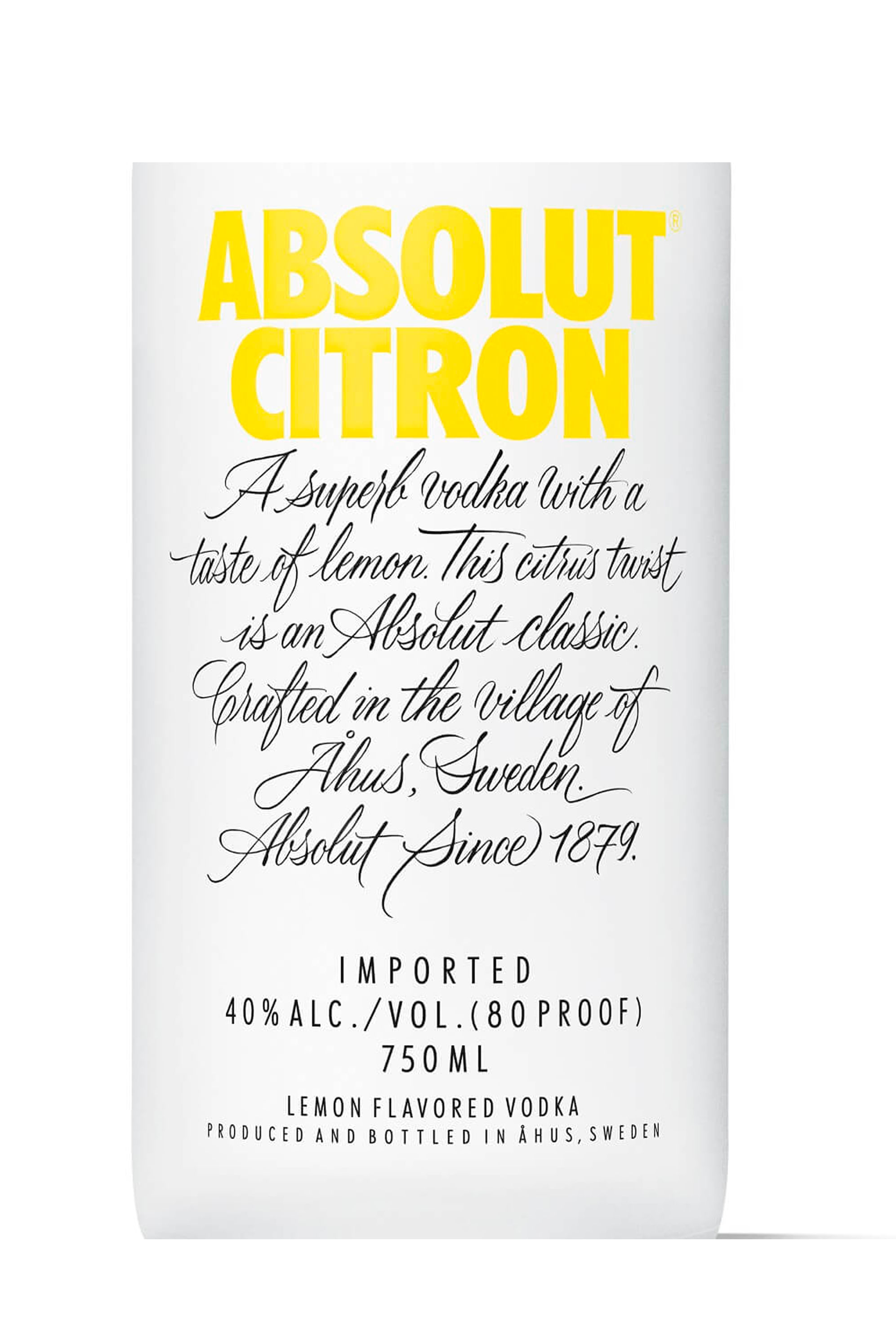 Vodka Absolut Citron 750ml (Limão)