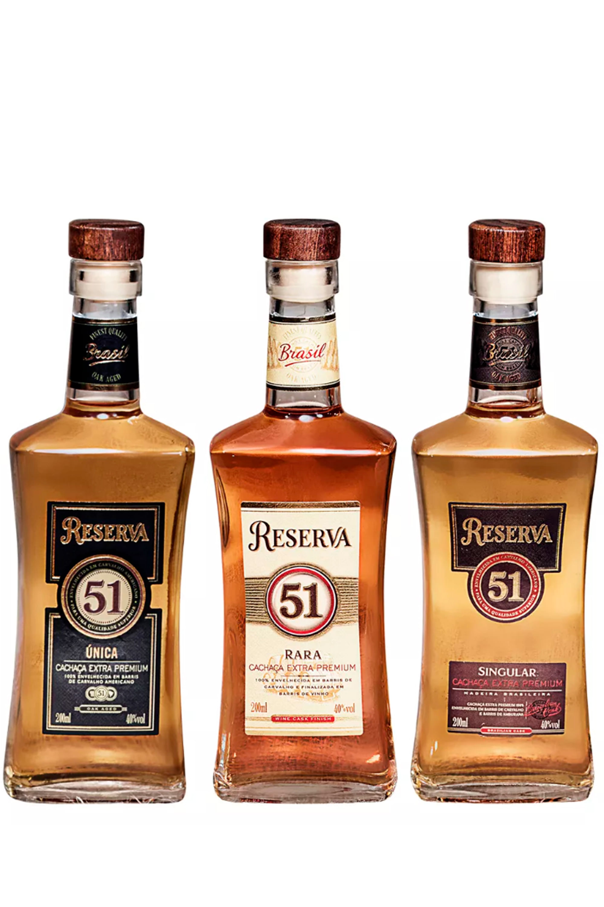 Coleção de Cachaças 51 Envelhecida 200ml