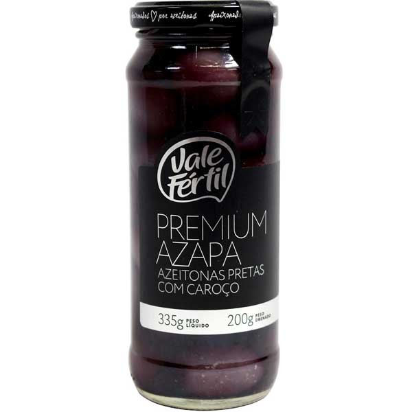 AZEITONA VALE FERTIL PRETA AZA C/C 200G 