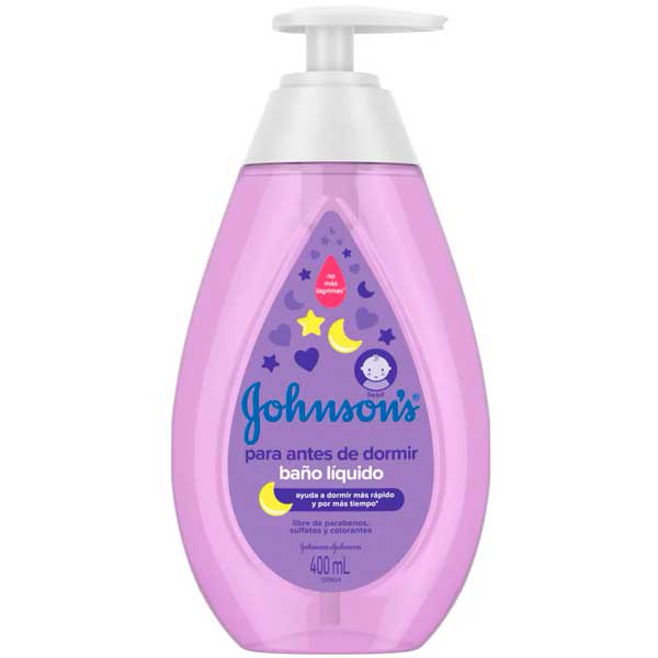 SABONETE LÍQUIDO DA CABEÇA AOS PÉS JOHNSONS BABY HORA DO SONO FRASCO 400ML