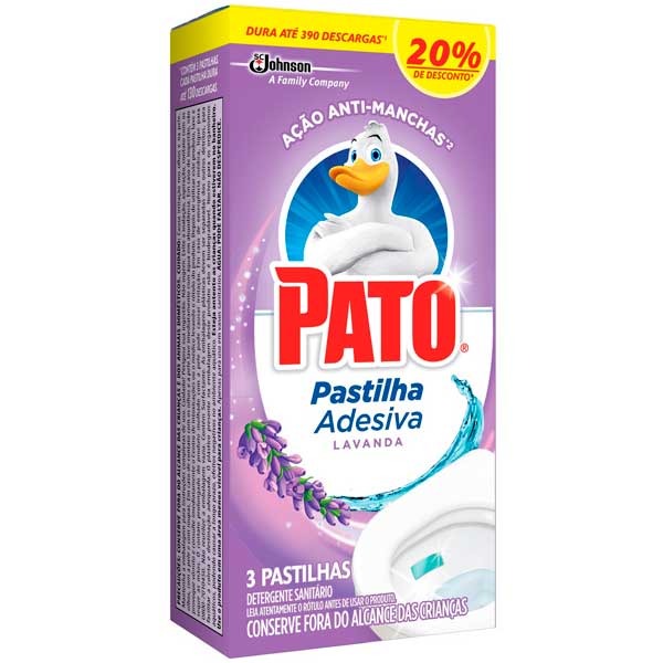 PATO PASTILHA ADESIVA LAVANDA 03UN PROM