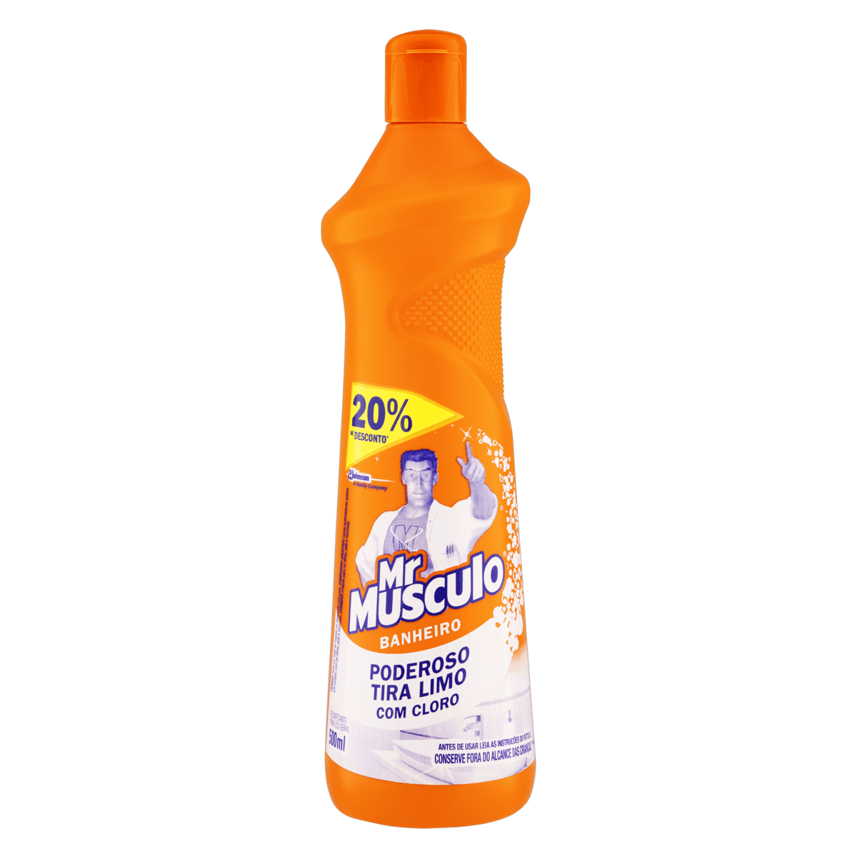 DESINFETANTE BANHEIRO TIRA-LIMO MR MÚSCULO SQUEEZE 500ML GRÁTIS 20% DE DESCONTO