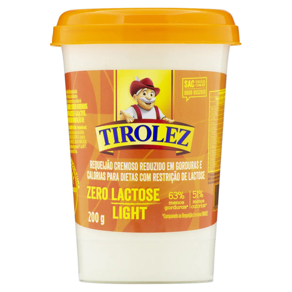 REQUEIJAO CREMOSO ZERO LACT TIROLEZ 200G