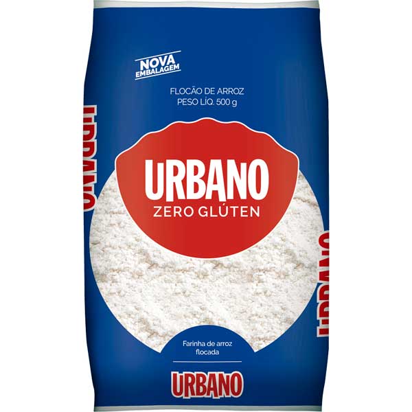 FARINHA DE ARROZ FLOCÃO URBANO PACOTE 500G