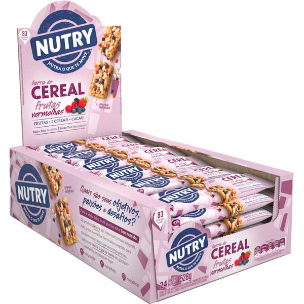 BARRA CER NUTRY REG  FRUT VERM 24X22G