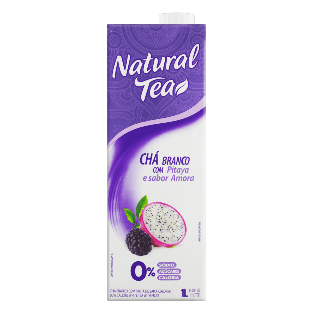 CHA MAG  NAT TEA BRANCO PIT C/AMORA 1L
