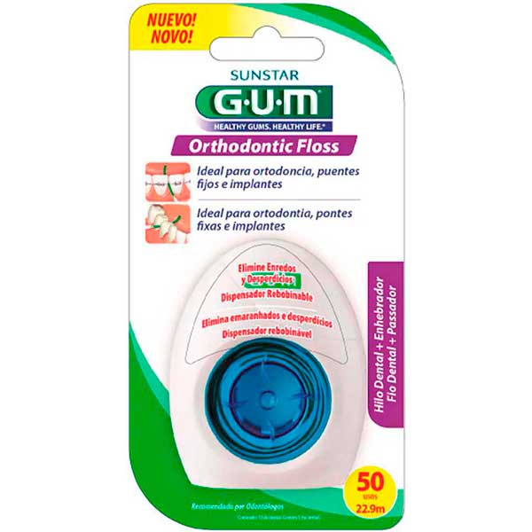 FIO DENTAL E PASSADOR ORTHODONTIC GUM 22,9M
