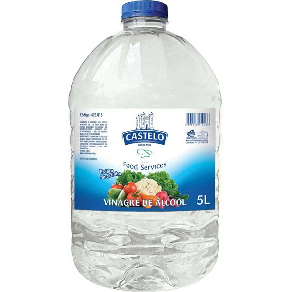 VINAGRE CASTELO DE ALCOOL AC 4% 5L
