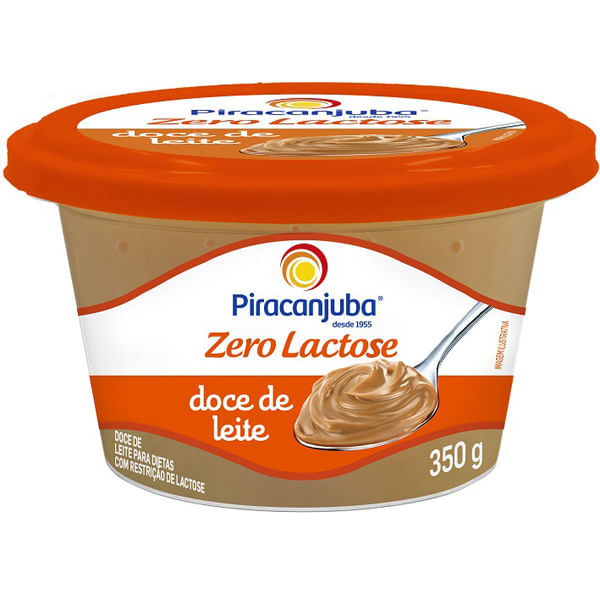 DOCE DE LEITE ZERO LACTOSE PIRACANJUBA POTE 350G