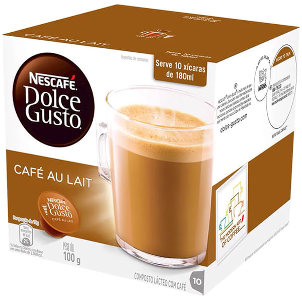 CAPS DOLCE GUSTO AU LAIT 10 UN