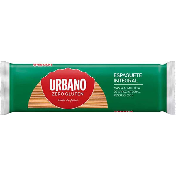 MACARRÃO DE ARROZ INTEGRAL ESPAGUETE URBANO PACOTE 500G