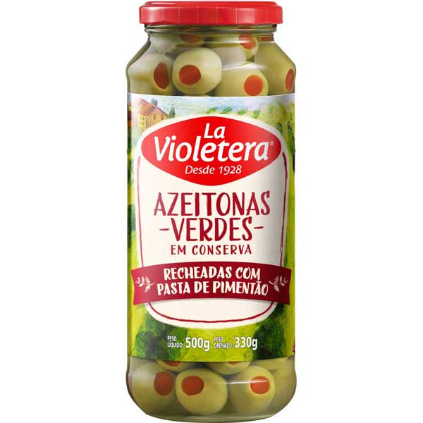 AZEITONA LA VIOL VERDE RECH 330G