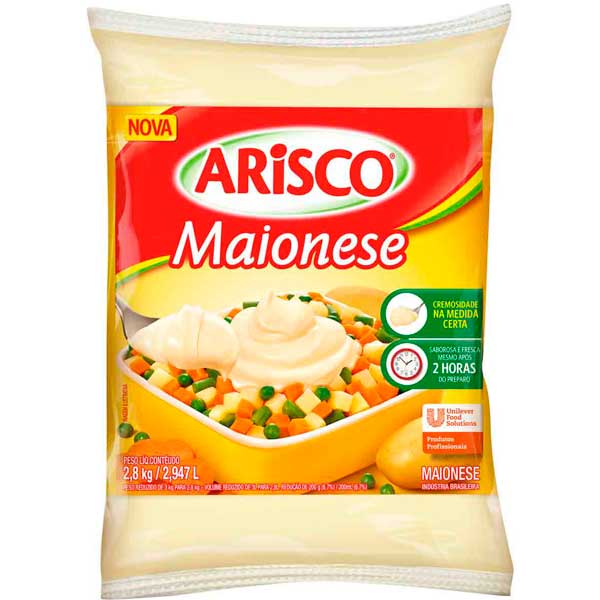 MAIONESE ARISCO BAG 2,8KG