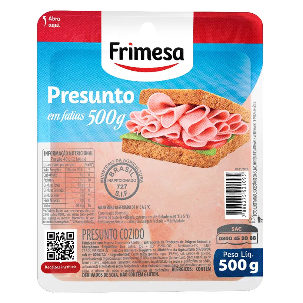PRESUNTO FAT COZ FRIMESA 500G