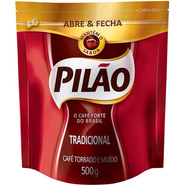 CAFÉ TORRADO E MOÍDO TRADICIONAL PILÃO POUCH 500G