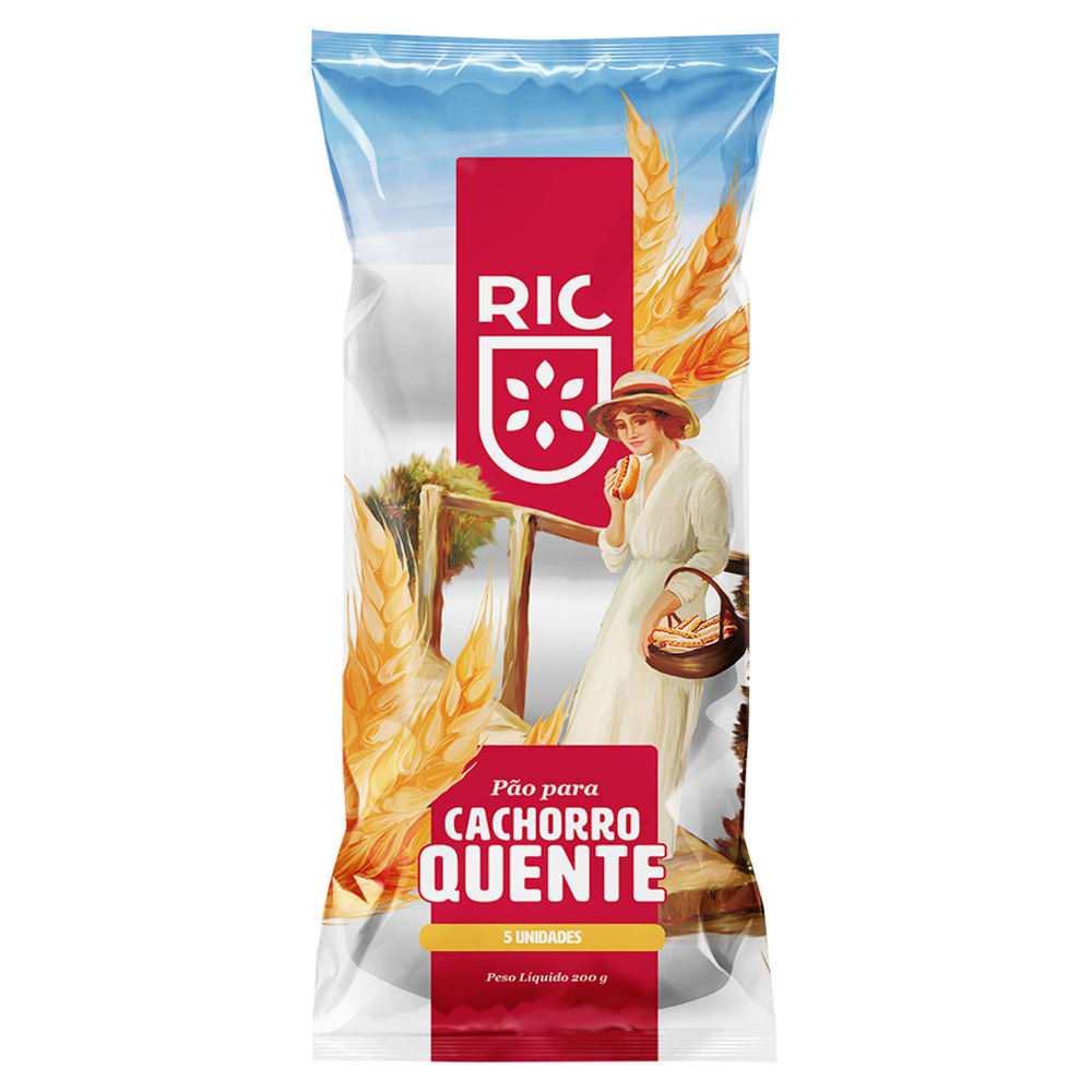 PAO CACHORRO QUENTE RIC 200G