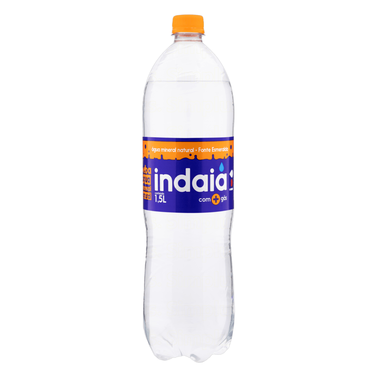 ÁGUA MINERAL NATURAL COM GÁS INDAIÁ GARRAFA 1,5L