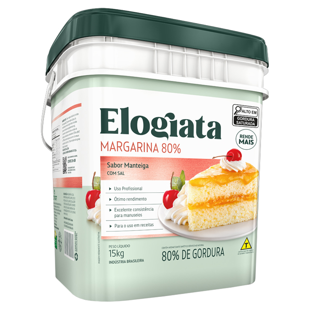 MARGARINA ELOGIATA 80%LIP (BALDE) 3KG