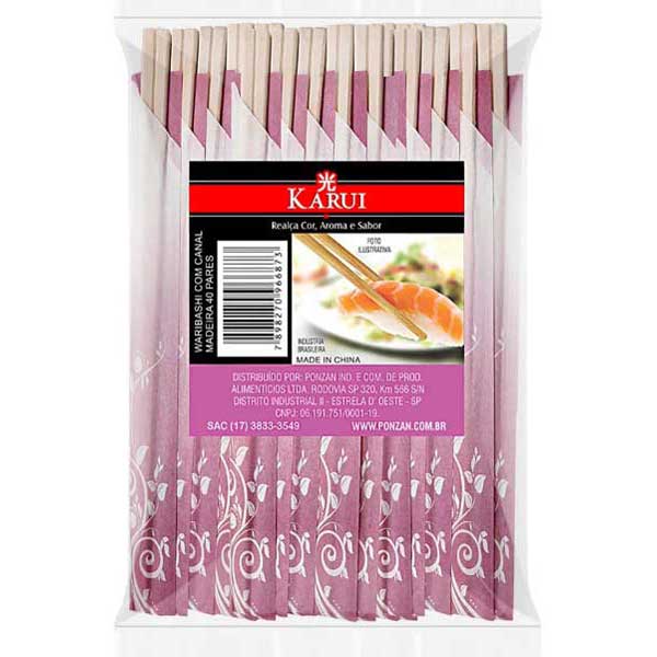 HASHI 50 PARES PINUS BAMBU KARUI