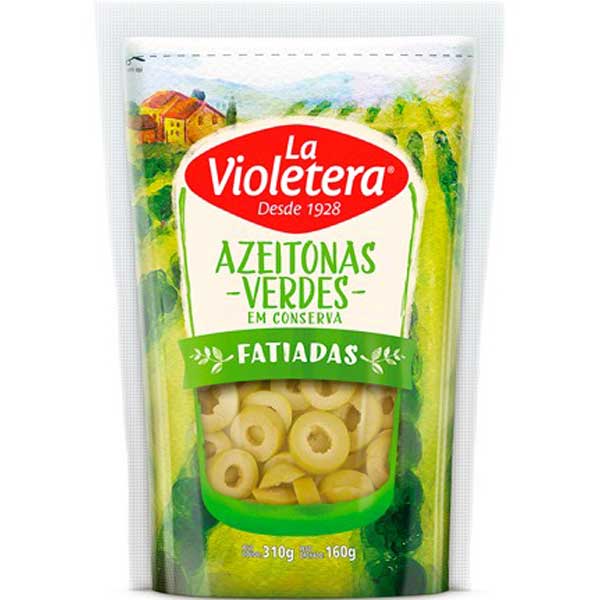 AZEITONA LA VIOL VERDE FATIADA 160G SACH