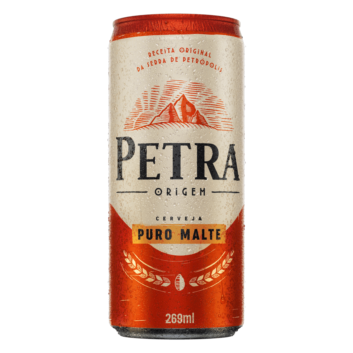 CERVEJA PURO MALTE PETRA ORIGEM LATA 269ML