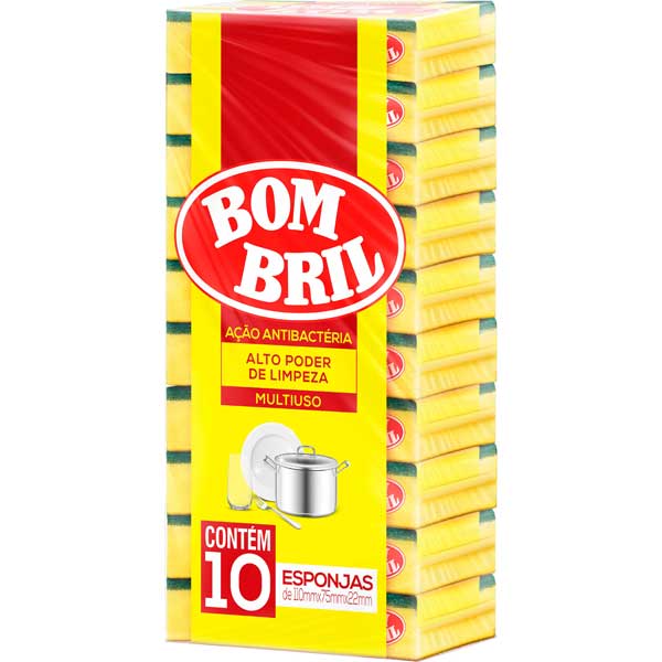 ESPONJA BOMBRIL LIMPEZA MULTI USO 10UN
