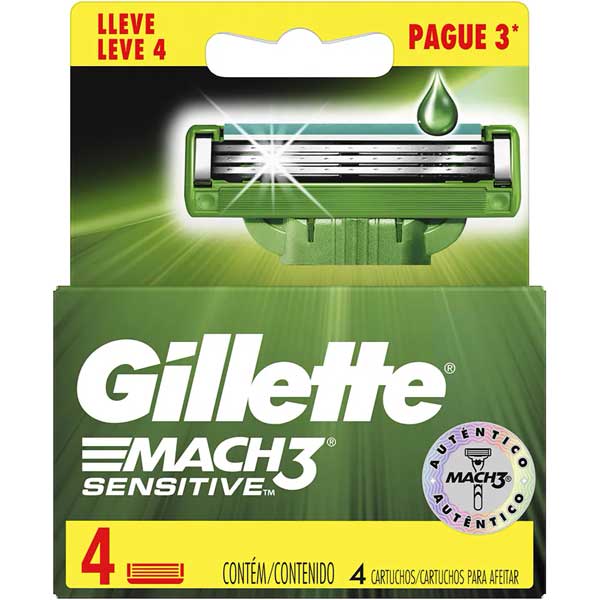 CARGA DE BARBEAR GILL MACH3 L4 P3 SENSIT