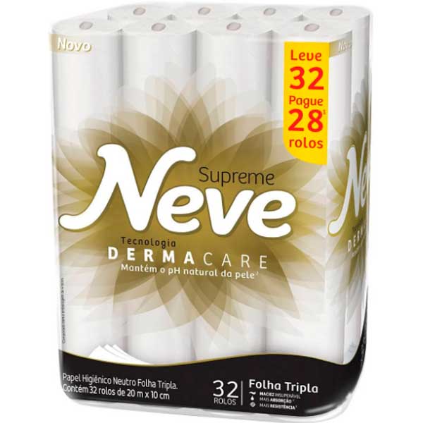 PAPEL HIG NEVE SUPREM FL TRI 20M L32 P28