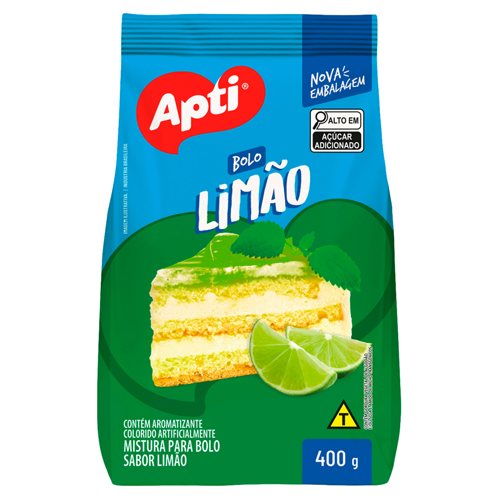 MISTURA DE BOLO APTI 400GR LIMAO