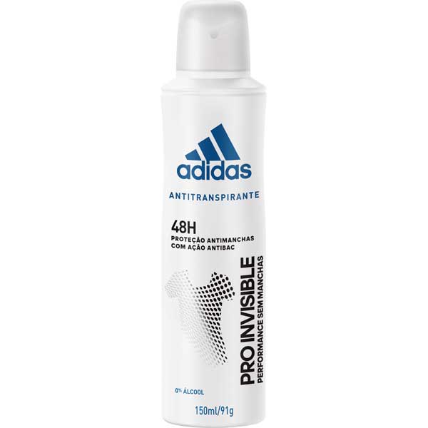 DESOD ADIDAS AER INVISIBLE FEM 150ML    