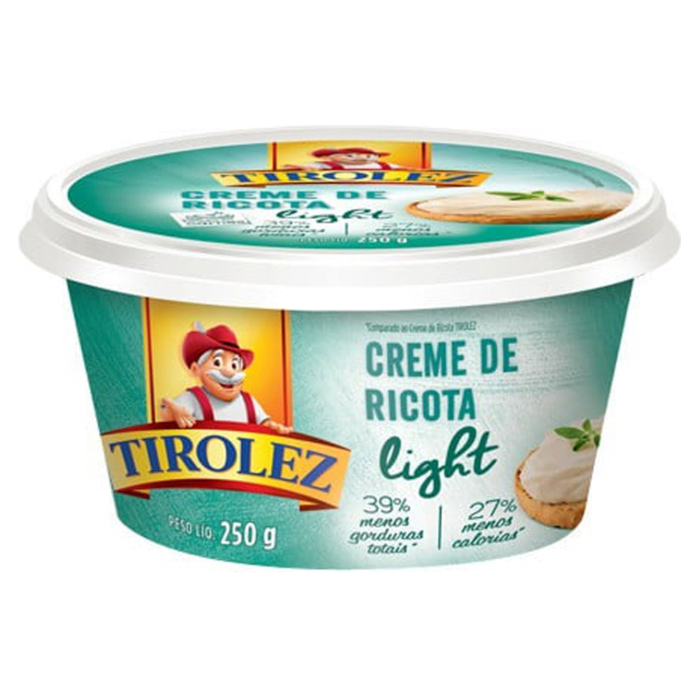 CREME DE RICOTA LIGHT TIROLEZ 200GR