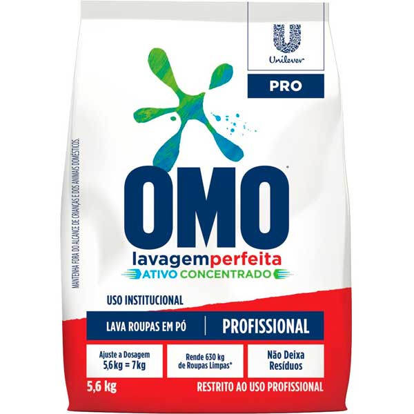 DET PO OMO 5,6KG LAV PERFEITA BAG