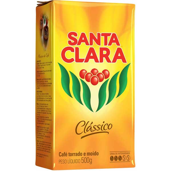 CAFÉ SANTA CLARA CLÁSSICO TORRADO E MOÍDO POUCH 500G