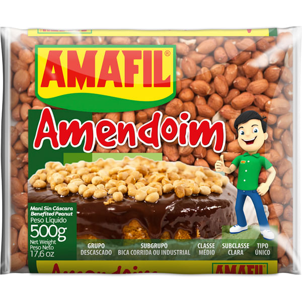 AMENDOIM AMAFIL 500G BRANCO