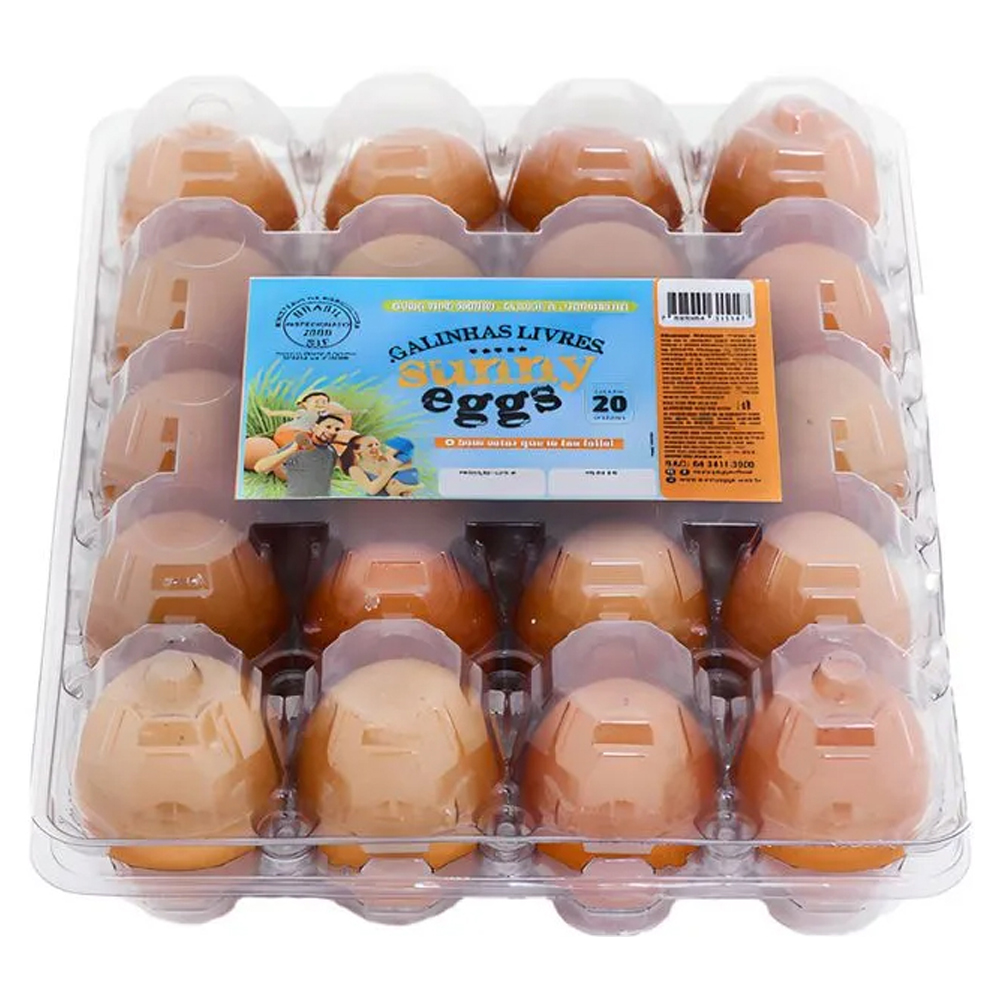 OVOS GRANDE VERM SUNNY EGGS PET 20UN