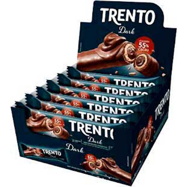 CHOC TRENTO 16X29G DARK 55%CACAU