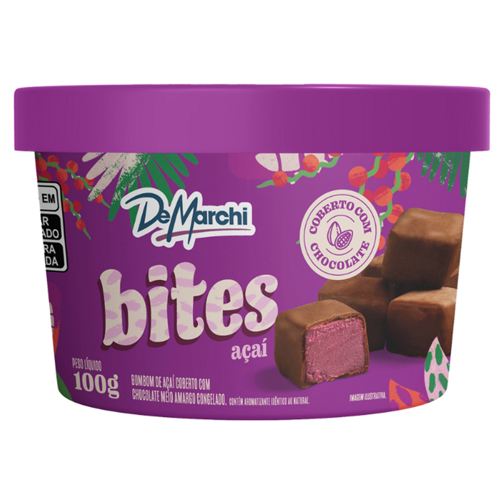 BOMBOM DE ACAI C/ CHOC DEMARCHI 100G