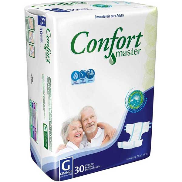 FRALDA GERIATRICA CONFORT MASTER ”G” 30U