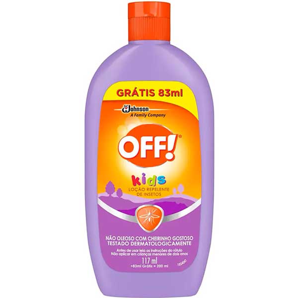 REPELENTE OFF LOCAO KIDS 200ML