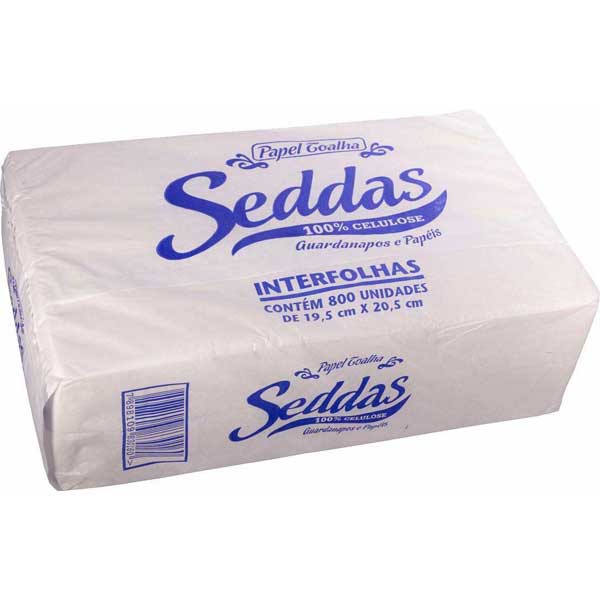 PAPEL TOALHA SEDDAS INTER BCO 19,5X20CM