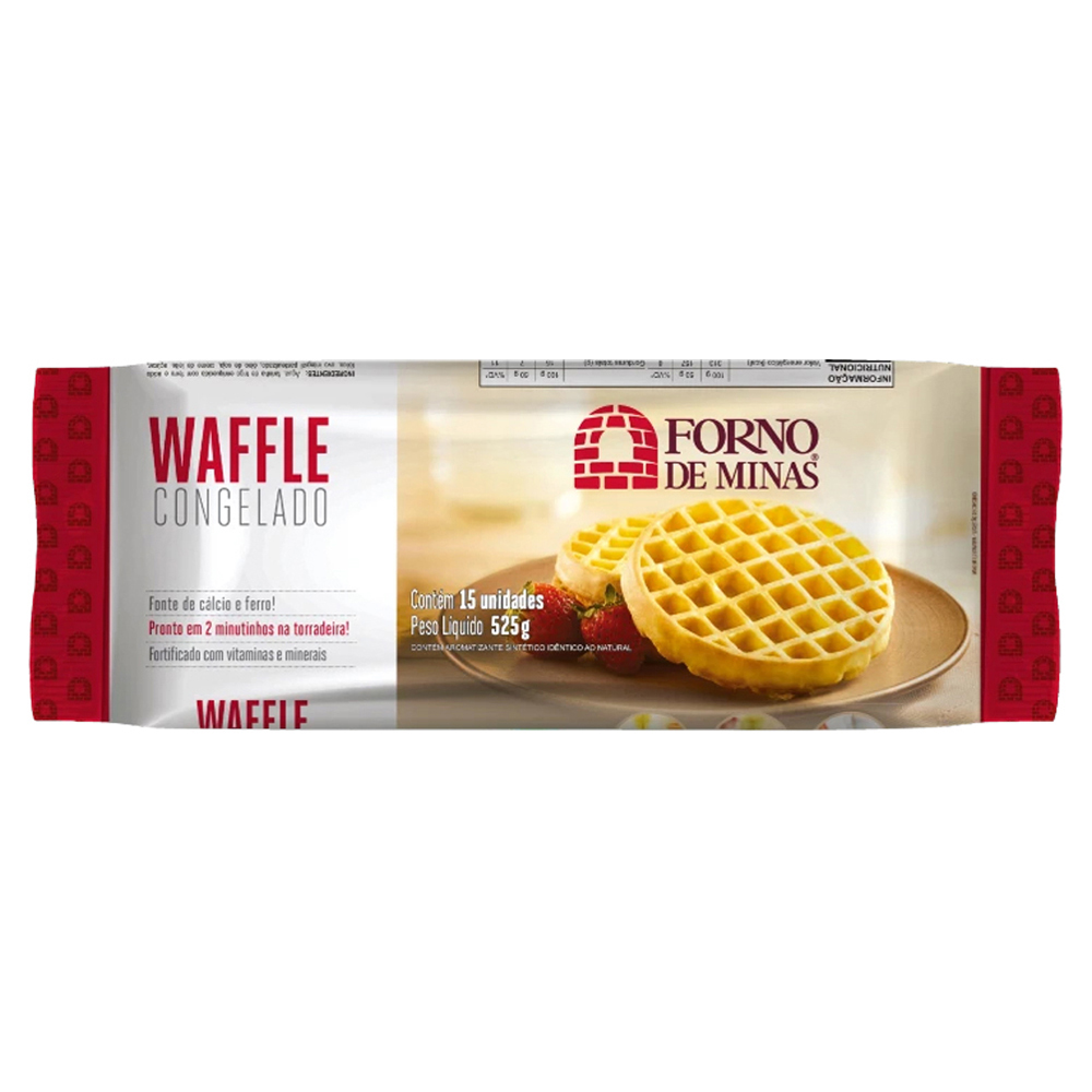WAFFLE TRAD FORNO MINAS CONG 525G