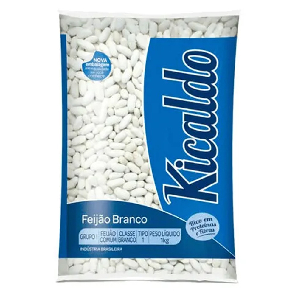 FEIJÃO BRANCO KICALDO PACOTE 500G