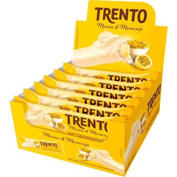 CHOC TRENTO 16X29G MOUSSE MARACUJA